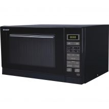 SHARP R372KM Solo Microwave - Black, Black