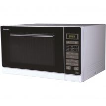 SHARP R372WM Solo Microwave - White, White