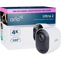 ARLO Ultra 2 4K Ultra HD WiFi Add-on Security Camera - White, White