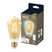 WIZ CONNECTED Filament Amber Tuneable White Smart LED Light Bulb - E27, ST64