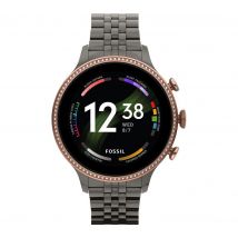 FOSSIL Gen 6 FTW6078 Smart Watch with Google Assistant - Gunmetal Grey, Stainless Steel Strap, Universal, Stainless Steel