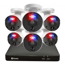 SWANN Enforcer SWNVK-889906-EU 8-channel 4K Ultra HD NVR Security System - 2 TB, 6 Cameras, Black,White