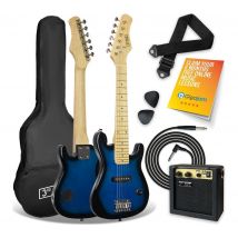 3RD AVENUE STX30BBPK Junior Electric Guitar Bundle - Blueburst, Blue,Black