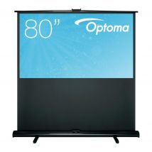 OPTOMA Panoview DP-9080MWL Portable Pull Up Projector Screen, Black