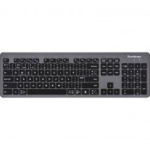 SANDSTROM SFSWKBG23 Ultra-slim Wireless Keyboard - Black & Grey, Black,Silver/Grey