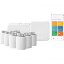 TADO Wireless Smart Thermostat Starter Kit V3 with 8 Smart Radiator Thermostats, White