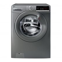 HOOVER H-Wash 300 H3W410TAGGE NFC 10 kg 1400 Spin Washing Machine - Graphite, Silver/Grey