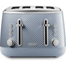 DELONGHI Luminosa CTL4003GY 4-Slice Toaster - Grey & Blue