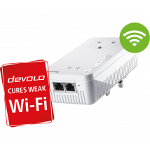 DEVOLO Repeater WiFi Range Extender - AC 1200, Dual-band, White