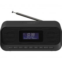 GROOV-E Zeus GV-CR04 DAB/FM Bluetooth Clock Radio - Black, Black