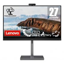 LENOVO L27m-30 27" Full HD IPS LED Monitor with LC50 Webcam - Black, Black