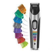 WAHL Colour Trim Stubble & Beard Trimmer Kit - Black & Silver, Silver/Grey,Black