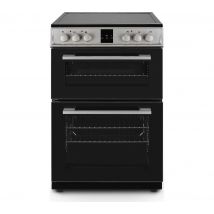 MONTPELLIER MDOC60FS 60 cm Electric Ceramic Cooker - Black & Silver, Black,Silver/Grey