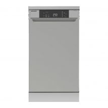 SHARP QW-NS1CF49ES-EN Slimline Dishwasher - Silver, Silver/Grey