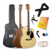 3RD AVENUE MX202 Acoustic Guitar Bundle - Natural, Brown,Yellow