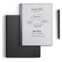 REMARKABLE 2 with Marker Plus & Black Leather Book Folio Case, Silver/Grey,Black