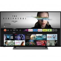 TOSHIBA Fire TV 43UF3D53DB  Smart 4K Ultra HD HDR LED TV with Amazon Alexa, Silver/Grey,Black