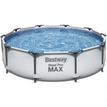 BESTWAY Steel Pro Max BW56408GB-21 Round Swimming Pool - Grey