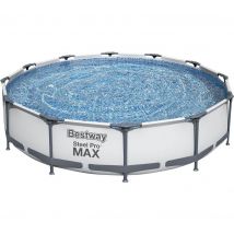 BESTWAY Steel Pro Max BW56416GB-21 Round Swimming Pool - Grey