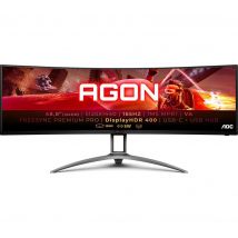 AOC AG493UCX2 Ultra-Wide Quad HD 49" Curved VA LCD Gaming Monitor - Black, Black