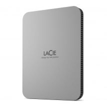 LACIE Mobile Drive V2 Portable Hard Drive - 1 TB, Silver, Silver/Grey