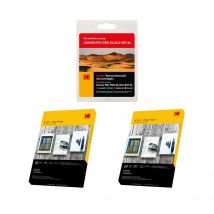 KODAK Remanufactured Canon PGI-550 XL / CLI-551 XL Black, Cyan, Magenta & Yellow Ink Cartridges Multipack & Photo Paper Bundle - 50 Sheets, 2 Packs, Black,Yellow,Cyan,Magenta