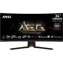 MSI MEG 342C QD Wide Quad HD 34 Curved OLED Gaming Monitor - Black, Black