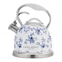 LAURA ASHLEY VQSBNK057LACR Traditional Stovetop Kettle - White