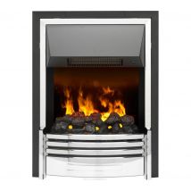 DIMPLEX Optimyst Pomona POM20 Electric Fireplace - Black & Silver, Silver/Grey,Black