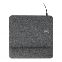 ALLSOP PowerTrack Plush Wireless Charging Mouse Mat - Grey