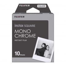 INSTAX Square Monochrome Camera Film - 10 Shot Pack, Black,White