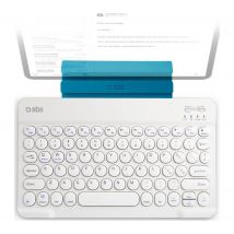 SBS Universal Keyboard Folio - White, White