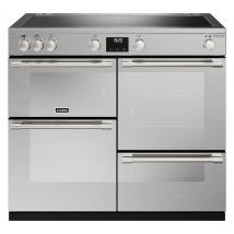 STOVES Sterling Deluxe D1000Ei ZLS Electric Induction Range Cooker - Stainless Steel & Chrome, Stainless Steel