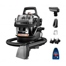 BISSELL SpotClean HydroSteam 3689E Carpet Cleaner - Black & Copper Harbor, Brown,Black