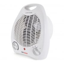 LLOYTRON StayWarm F2001WH Portable Hot & Cool Fan Heater - White