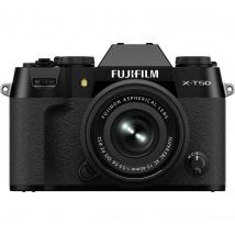 Fujifilm X-T50 Mirrorless Camera with FUJINON XC 15-45 mm f/3.5-5.6 OIS PZ Lens - Black, Black