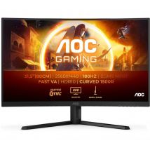 AOC CQ32G4VE Quad HD 32" Curved VA LCD Gaming Monitor - Black, Black