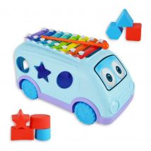 LITTLE STAR LS1003 School Bus Xylophone with Shapes