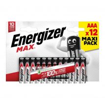 ENERGIZER Max AAA Alkaline Batteries - Pack of 12