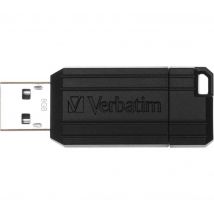 VERBATIM PinStripe USB 2.0 Memory Stick - 8 GB, Black, Black