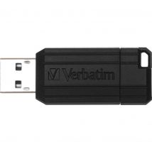 VERBATIM PinStripe USB 2.0 Memory Stick - 16 GB, Black, Black