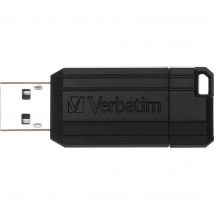 VERBATIM PinStripe USB 2.0 Memory Stick - 32 GB, Black, Black