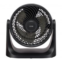 LOGIK L07DFB25 7" Desk Fan - Black, Black