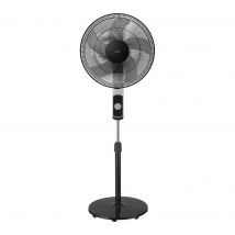 LOGIK L16PFDB25 16" Pedestal Fan - Black, Black