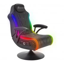 X ROCKER Monsoon Gaming Chair - Black, Black
