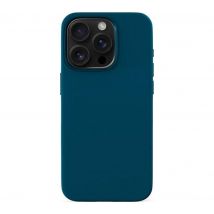 EPICO Mag Magnetic iPhone 16 Pro Silicone Case - Petrol Blue, Blue