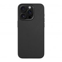 EPICO Mag Magnetic iPhone 16 Pro Genuine Leather Case - Black, Black