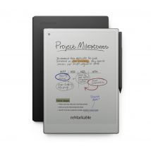 REMARKABLE Paper Pro with Marker Plus & Book Folio Pro Leather, Silver/Grey,Black