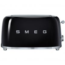 SMEG TSF02BLUK 4-Slice Toaster - Black, Black