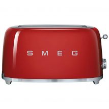 SMEG TSF02RDUK 4-Slice Toaster - Red, Red